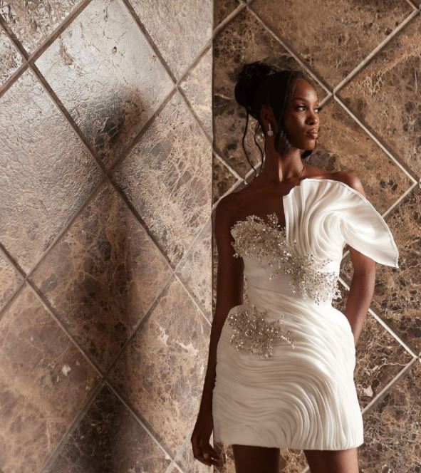 Glow fish mini dress